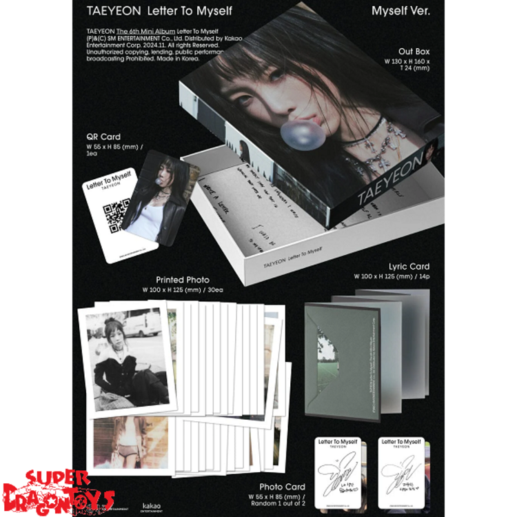 TAEYEON (태연) - LETTER TO MYSELF - [MYSELF VER.] - 6TH MINI ALBUM