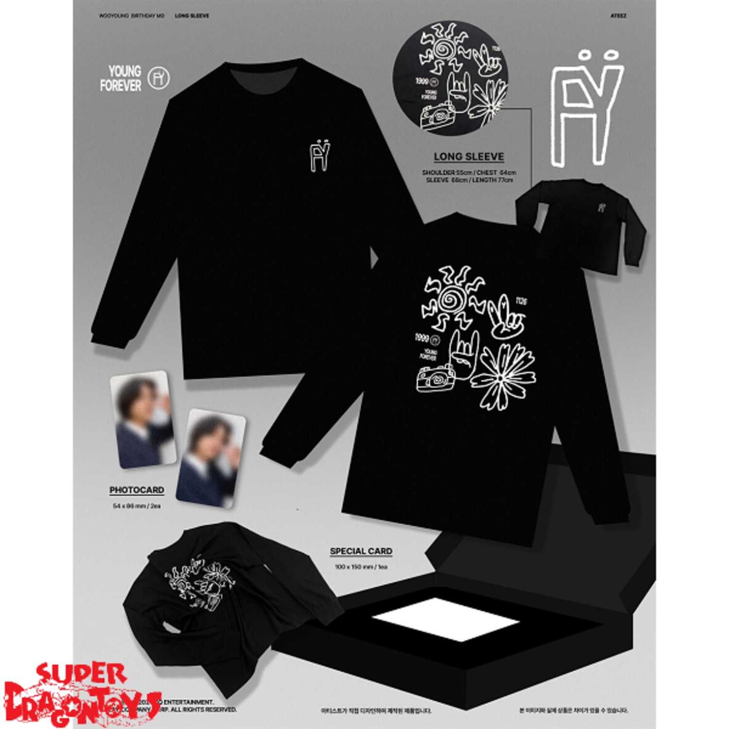 ATEEZ ウヨン BD MD センイル ロングTシャツ ATEEZ ウヨン BD MD センイル ロングTシャツ