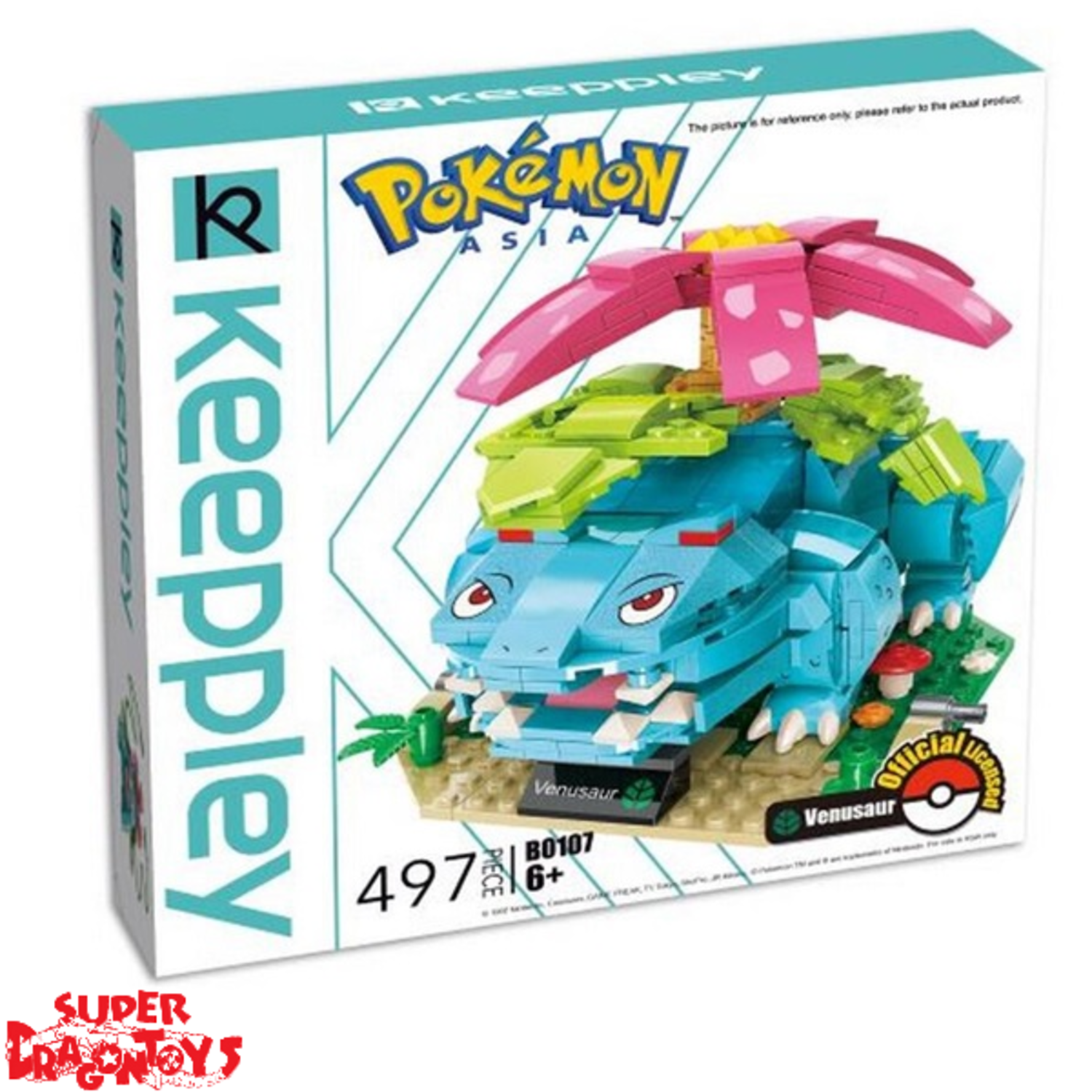 KEEPPLEY POKEMON [VENUSAUR] BUILDING BLOCK SET SUPERDRAGONTOYS