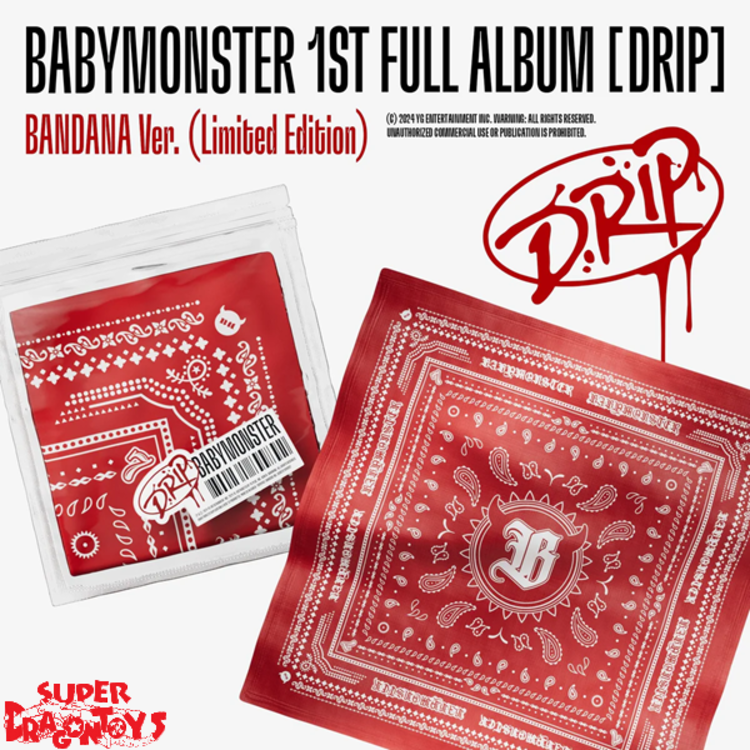 BABYMONSTER (베몬) - DRIP - [BANDANA / LIMITED VER.] - 1ST FULL ALBUM