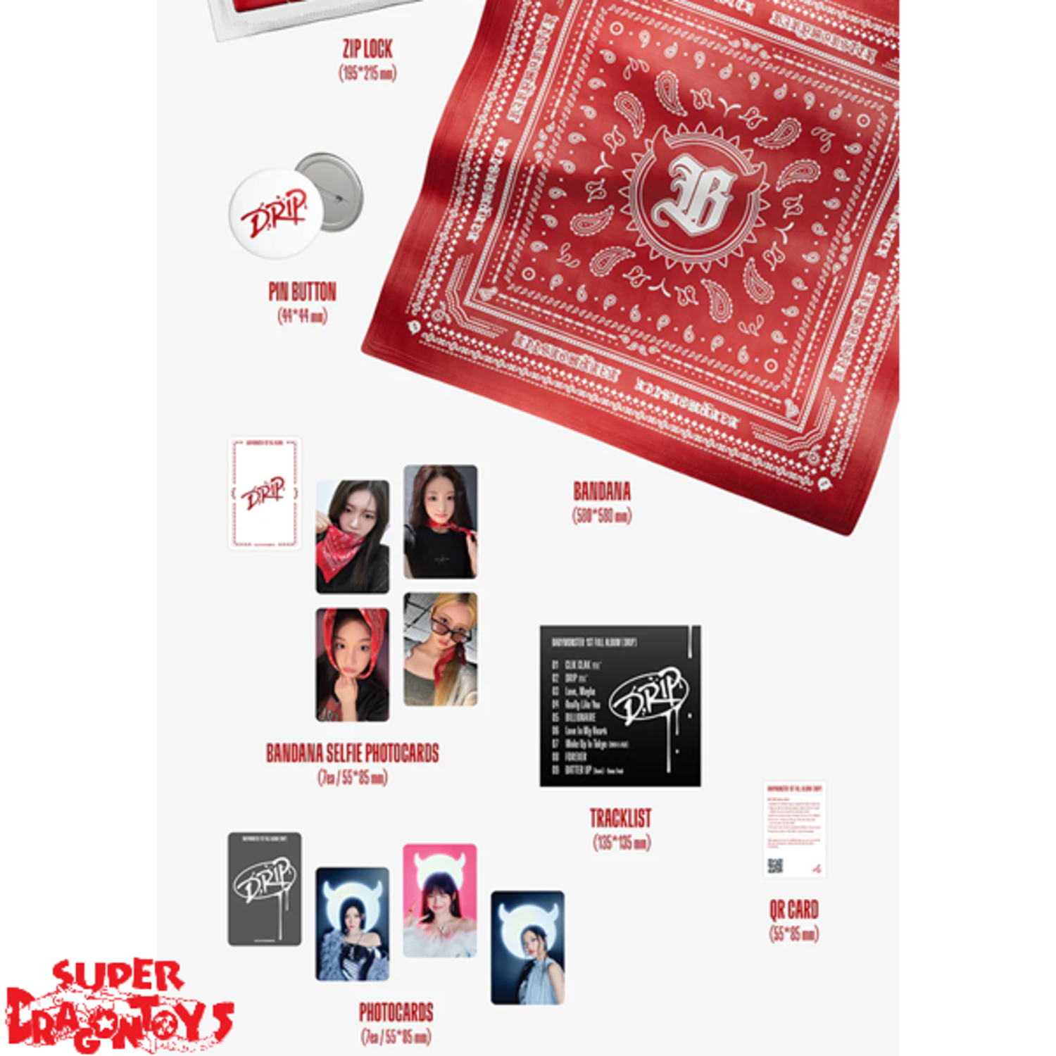 BABYMONSTER (베몬) - DRIP - [BANDANA / LIMITED VER.] - 1ST FULL