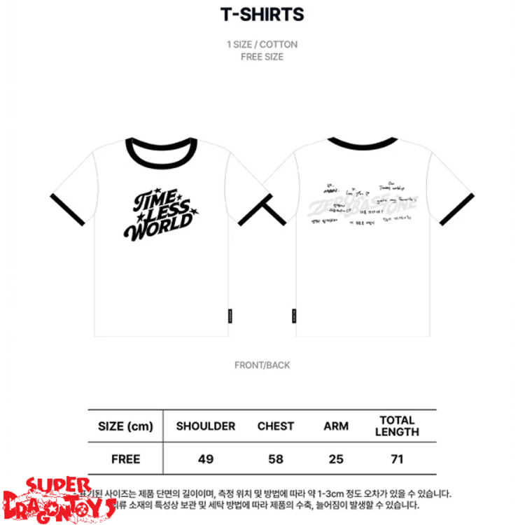 ZEROBASEONE (제로베이스원) - [2024 THE FIRST TOUR : TIMELESS WORLD] T-SHIRT - OFFICIAL MD