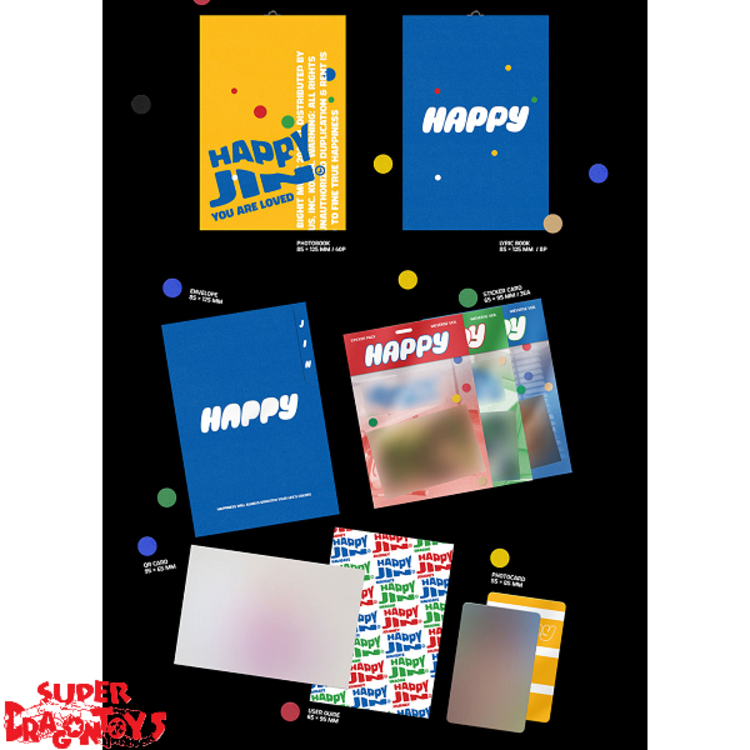 JIN (김석진) [BTS] - HAPPY - [WEVERSE ALBUM] - SOLO ALBUM + [WEVERSE GIFT]