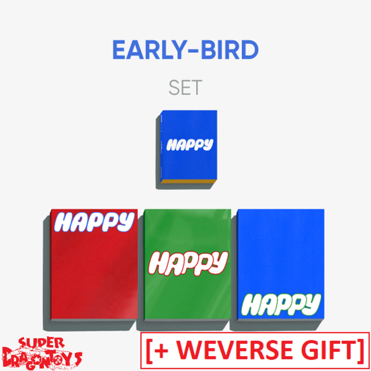 JIN (김석진) [BTS] - HAPPY - SOLO ALBUM [4 ALBUM SET + WEVERSE GIFT]