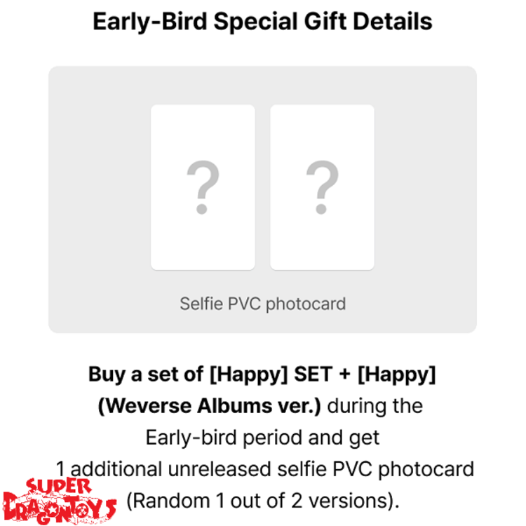 JIN (김석진) [BTS] - HAPPY - SOLO ALBUM [4 ALBUM SET + WEVERSE GIFT]