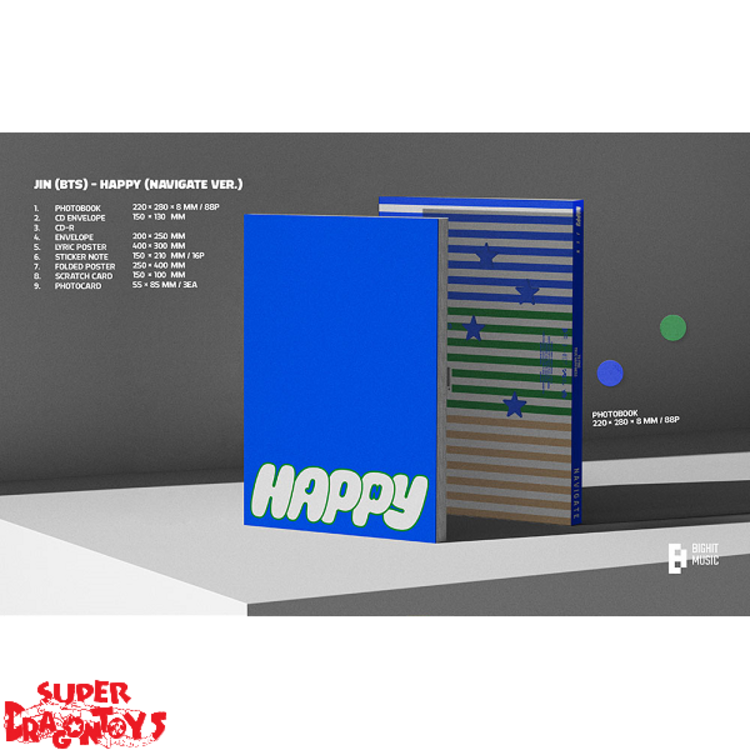 JIN (김석진) [BTS] - HAPPY - SOLO ALBUM [4 ALBUM SET + WEVERSE GIFT]