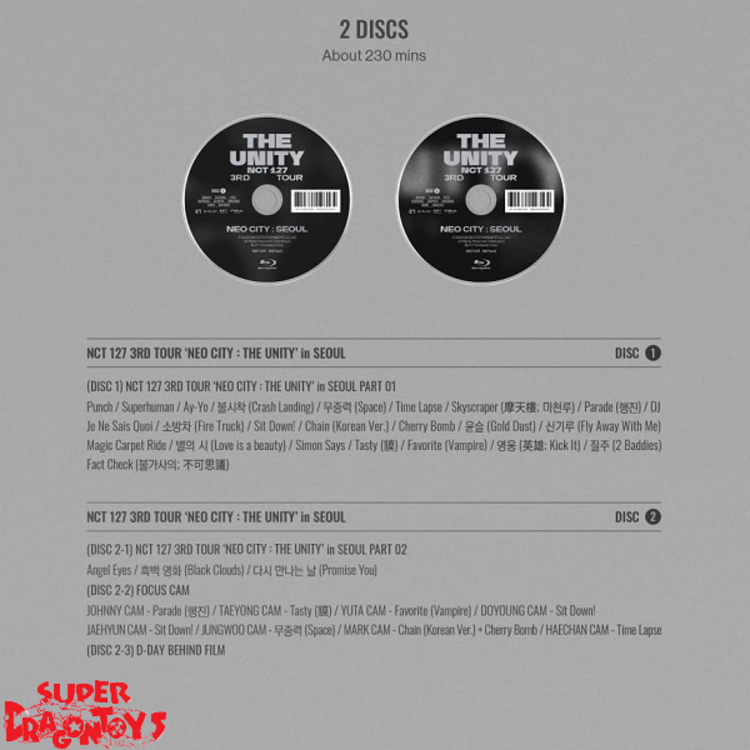 NCT 127 - 3RD TOUR [NEO CITY : SEOUL - THE UNITY] - [2 BLU-RAY] PACKAGE