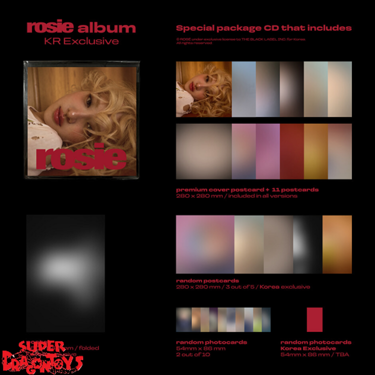 ROSE (로제) [BLACKPINK] - ROSIE - [KR EXCLUSIVE] - 1ST STUDIO ALBUM