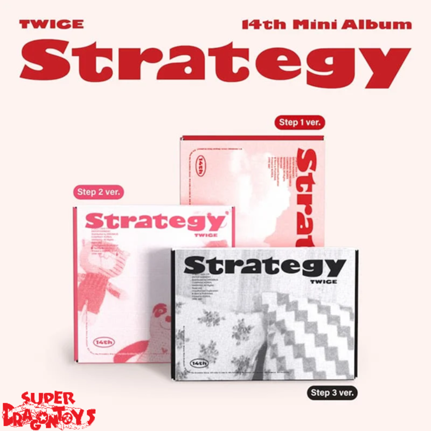【直筆サイン】　TWICE 14th mini album STRATEGY TWICE (트와이스) - STRATEGY - 14TH MINI ALBUM - SUPERDRAGONTOYS