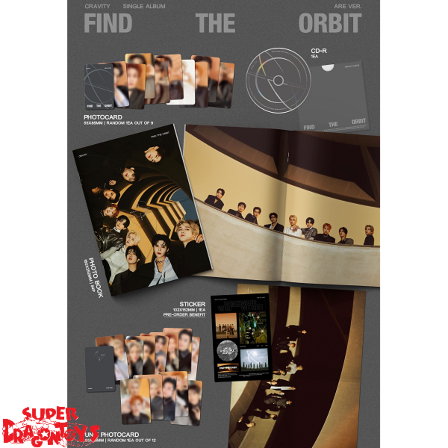 CRAVITY (크래비티) - FIND THE ORBIT - SINGLE ALBUM - SUPER DRAGON TOYS