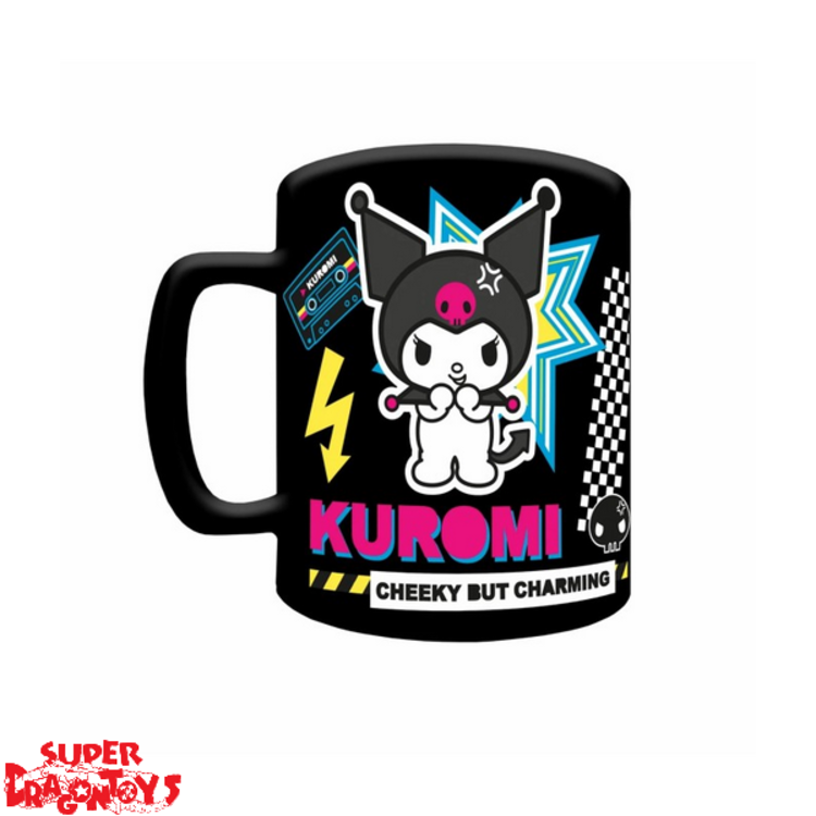 SANRIO HELLO KITTY AND FRIENDS - KUROMI - FUZZY MUG WITH REMOVABLE COVER