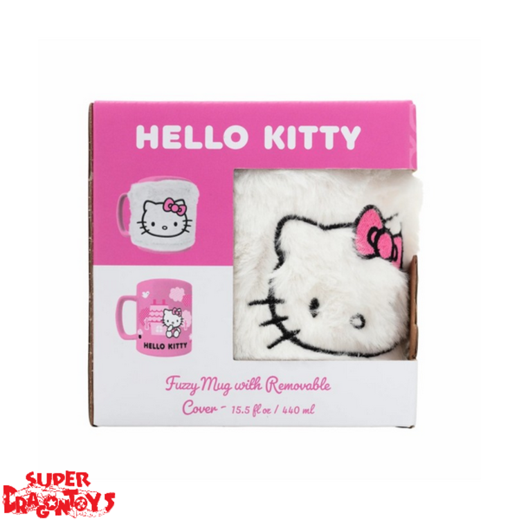 SANRIO HELLO KITTY AND FRIENDS - HELLO KITTY - FUZZY MUG WITH REMOVABLE COVER