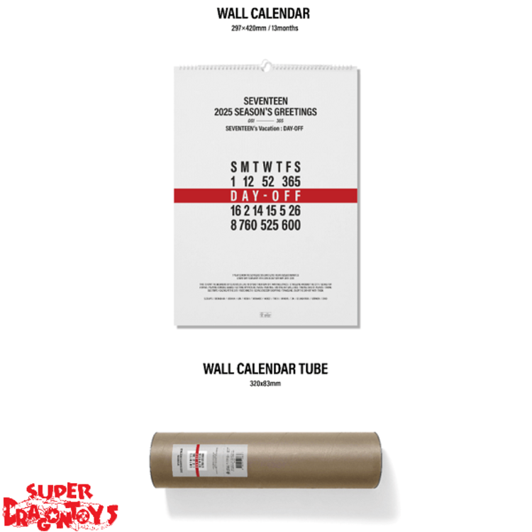SEVENTEEN (세븐틴) - 2025 SEASON'S GREETINGS - [HANDY CALENDAR + DIGITAL CODE SET + WALL CALENDAR] PACKAGE + [WEVERSE GIFT]