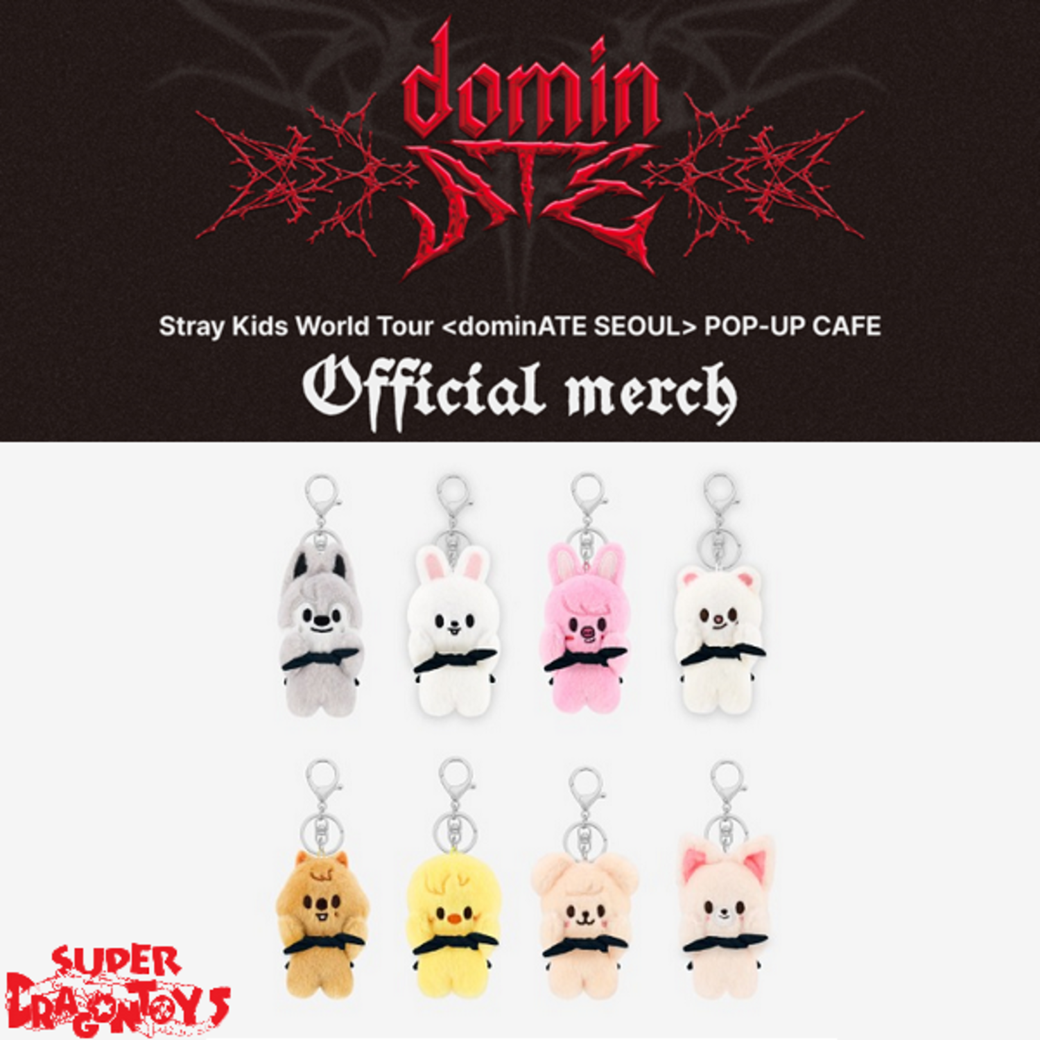 STRAY KIDS (스트레이 키즈) - [DOMINATE SEOUL] PLUSH KEYRING