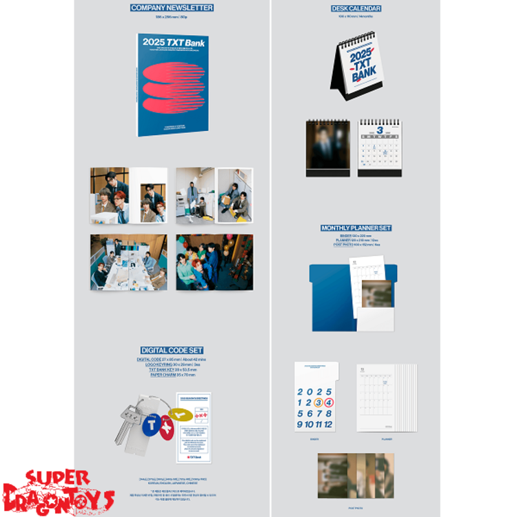 TXT (투모로우바이투게더) - 2025 SEASON'S GREETINGS - [DESK CALENDAR + DIGITAL CODE SET + WALL CALENDAR] PACKAGE + [WEVERSE GIFT]