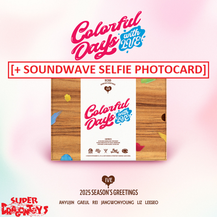IVE (아이브) - 2025 SEASON'S GREETINGS - [DESK CALENDAR] PACKAGE + [SOUNDWAVE PHOTOCARD]