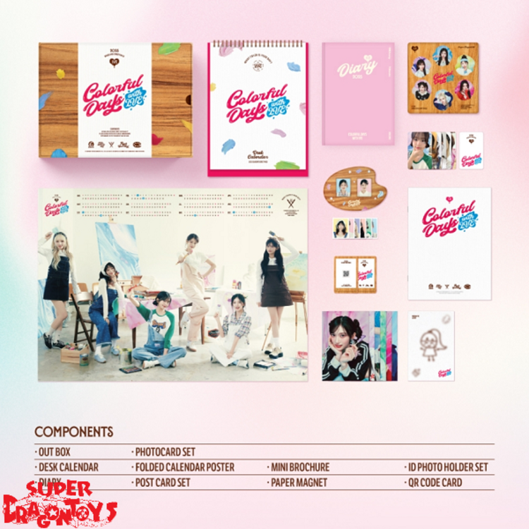 IVE (아이브) - 2025 SEASON'S GREETINGS - [DESK CALENDAR] PACKAGE + [SOUNDWAVE PHOTOCARD]