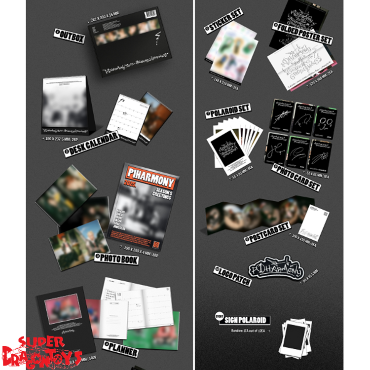 P1HARMONY (피원하모니) - 2025 SEASON'S GREETINGS - [DESK CALENDAR] PACKAGE + [SOUNDWAVE PHOTOCARD]