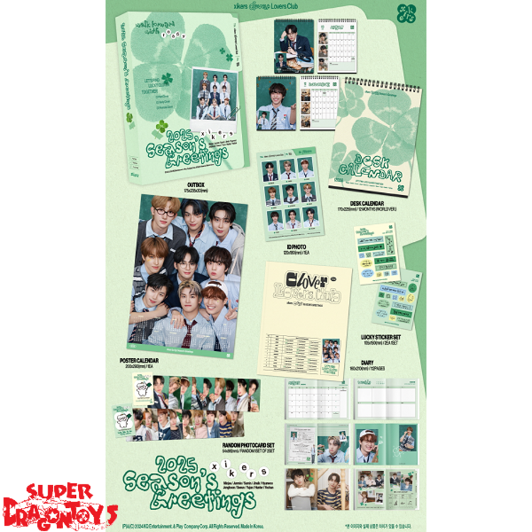 XIKERS (싸이커스) - 2025 SEASON'S GREETINGS - [DESK CALENDAR] PACKAGE + [PHOTOCARDS]
