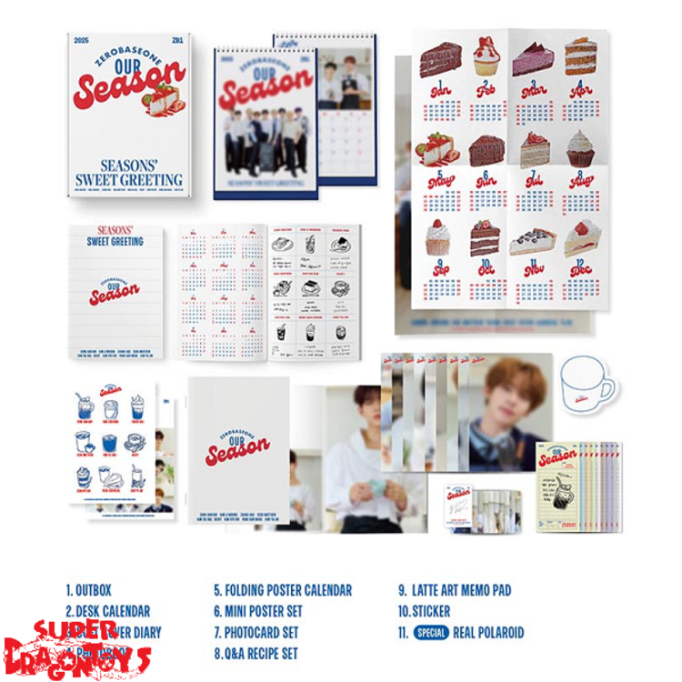 ZEROBASEONE (제로베이스원) - 2025 SEASONS' SWEET GREETINGS - [DESK CALENDAR] PACKAGE