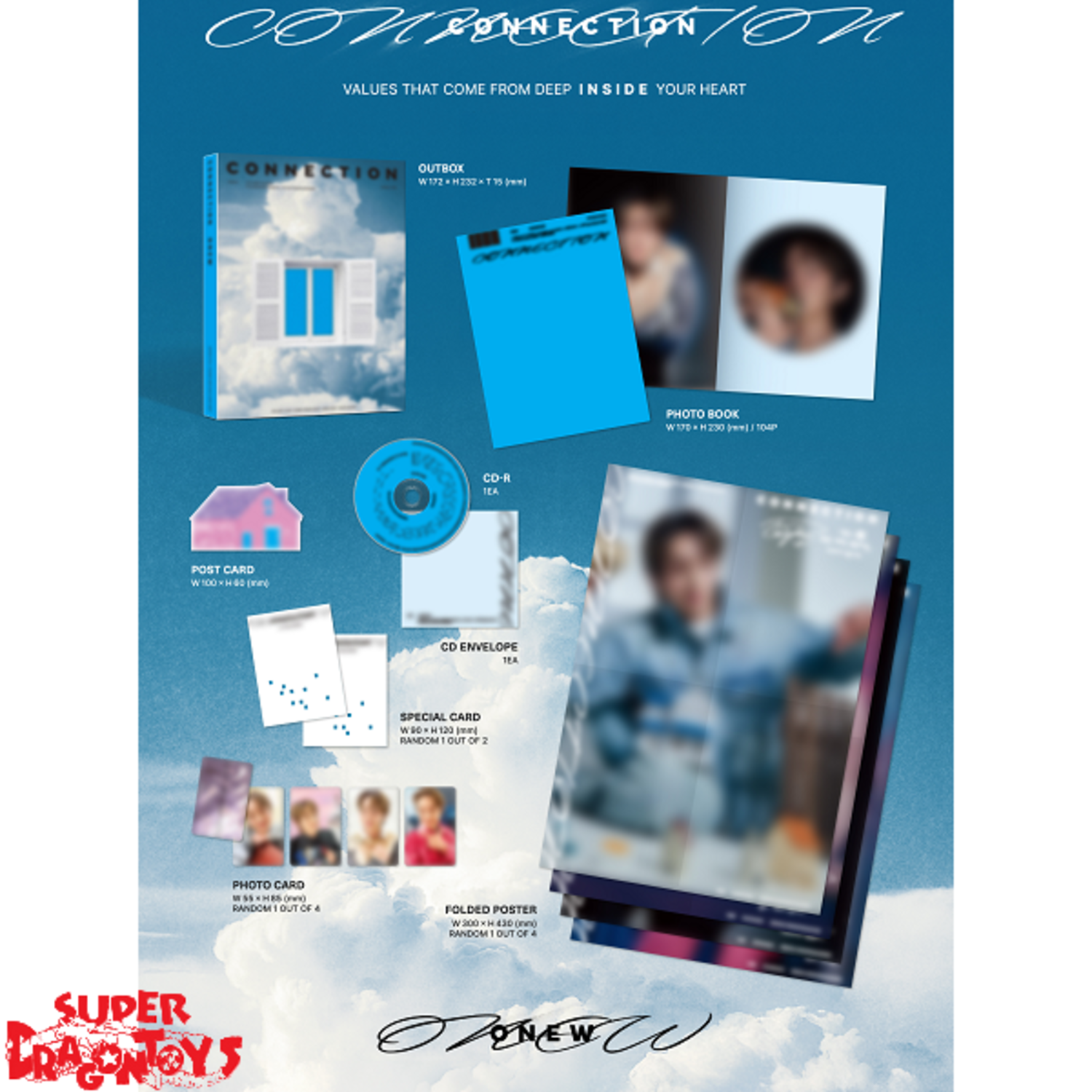 ONEW (온유) [SHINEE] - CONNECTION - 4TH MINI ALBUM - SUPER DRAGON TOYS