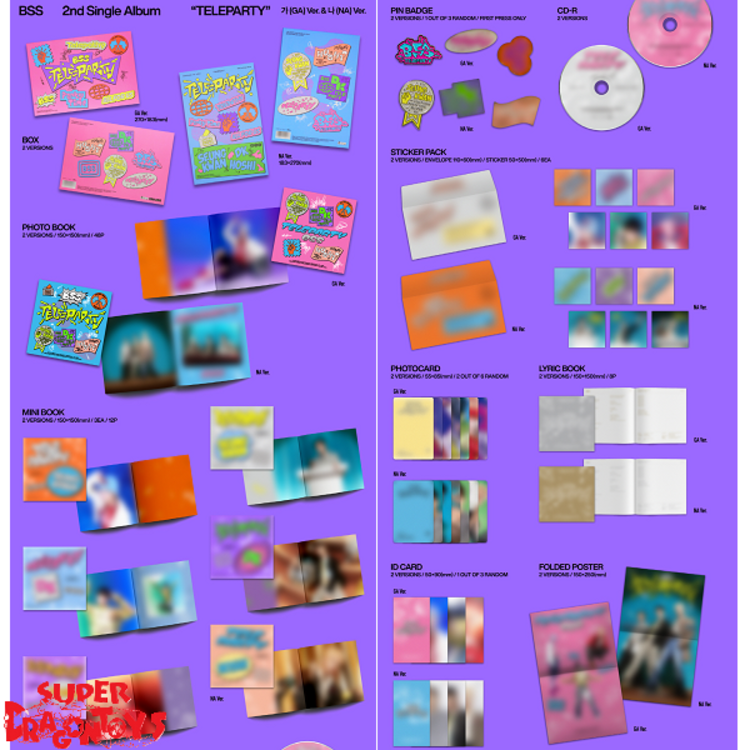 BSS (부석순) [SEVENTEEN] - TELEPARTY - 2ND SINGLE ALBUM [2 ALBUM SET + WEVERSE GIFT]