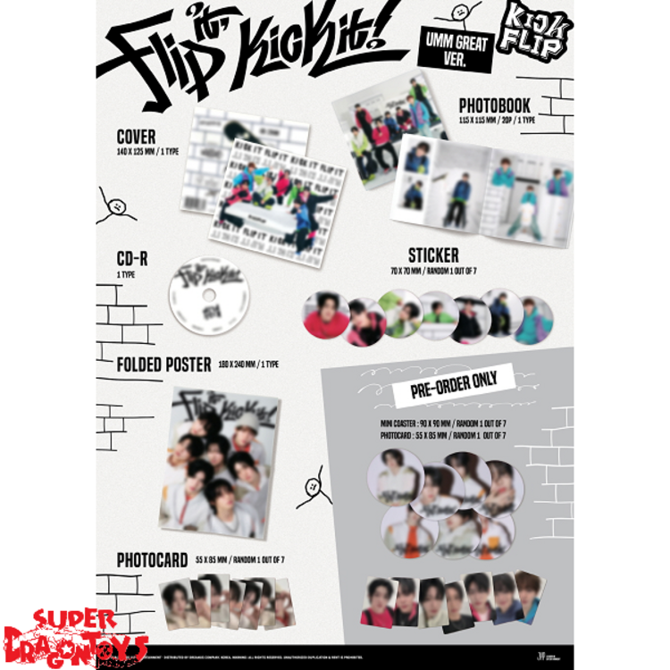 KICKFLIP (킥플립) - [FLIP IT, KICK IT!] - [UMM GREAT / DIGIPACK] - 1ST MINI ALBUM