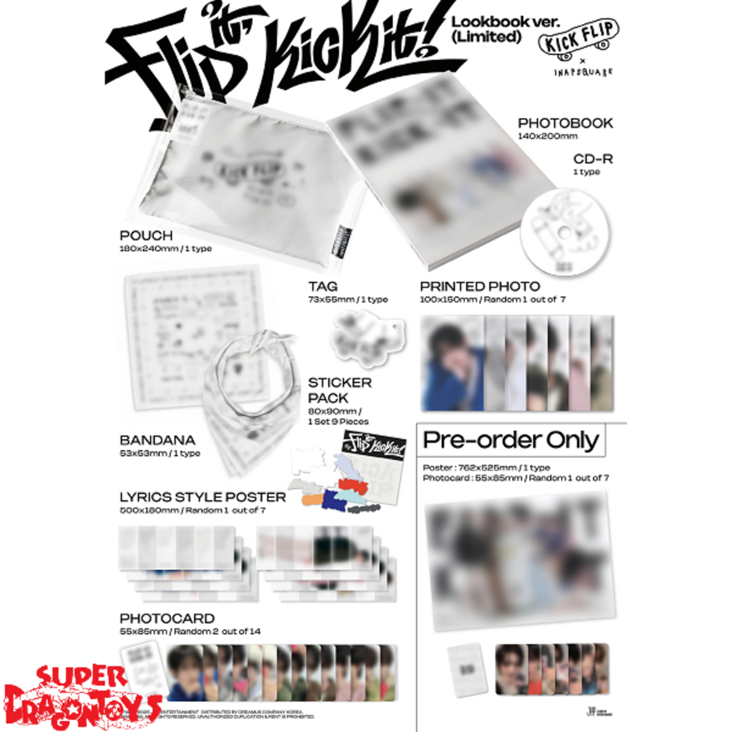 KICKFLIP (킥플립) - [FLIP IT, KICK IT!] - [LOOKBOOK / LIMITED