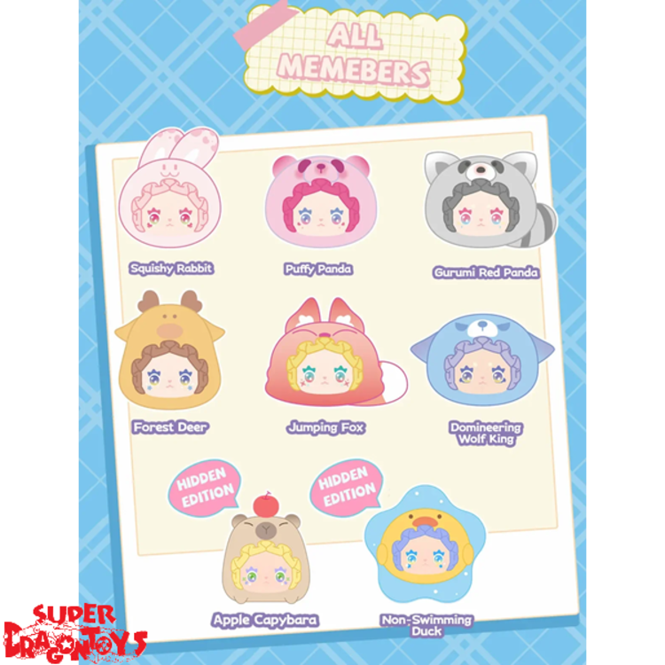 EMMA LOVELY EMMA - RUA RUA ZOO - BLINDBOX VINYL FACE PLUSH KEYCHAIN