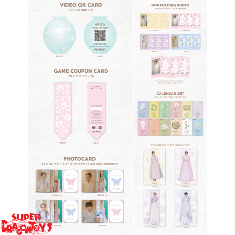BLACKPINK (블랙핑크) - THE GAME [COUPON CARD COLLECTION] NEW YEAR GREETING - OFFICIAL MD