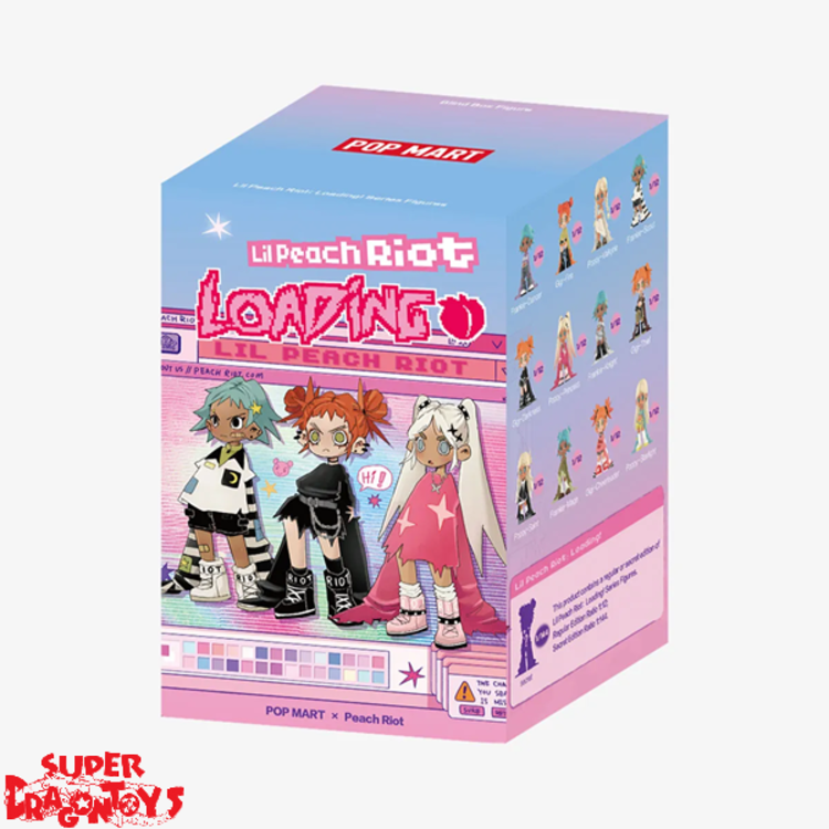 POP MART POP MART - LIL PEACH RIOT  ["LOADING" SERIES] - BLINDBOX MINI FIGURE