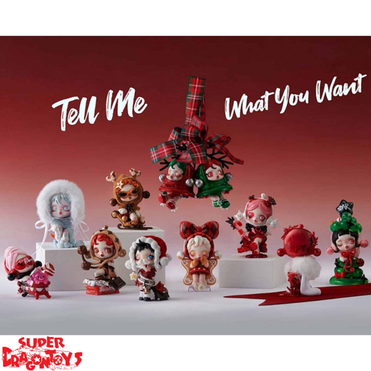 SKULLPANDA Tell Me What You Want フィギュア Genuine SKULLPANDA Tell Me What You Want Series Figure Toy