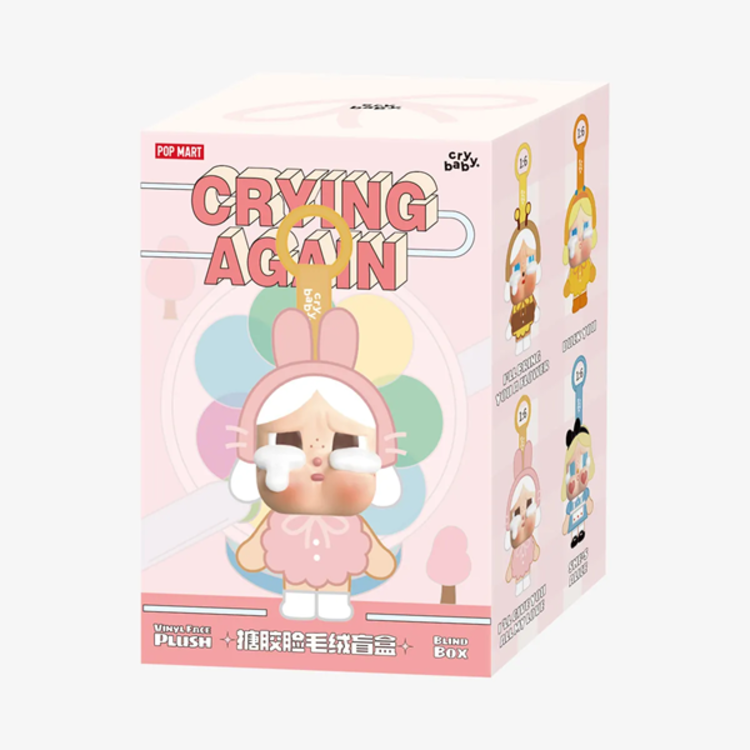 POP MART POP MART - CRYBABY [CRYING AGAIN SERIES] - PLUSH FACE KEYRING BLINDBOX