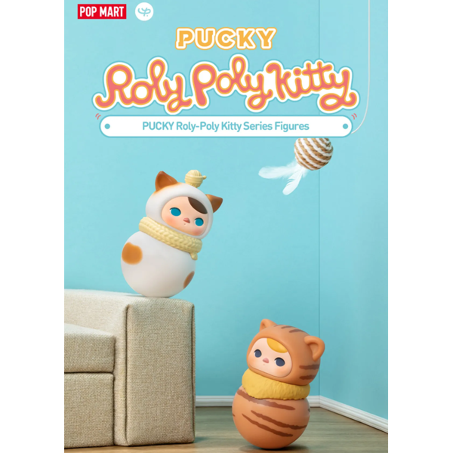 POP MART PUCKY Roly-Poly Kitty Series Figurines