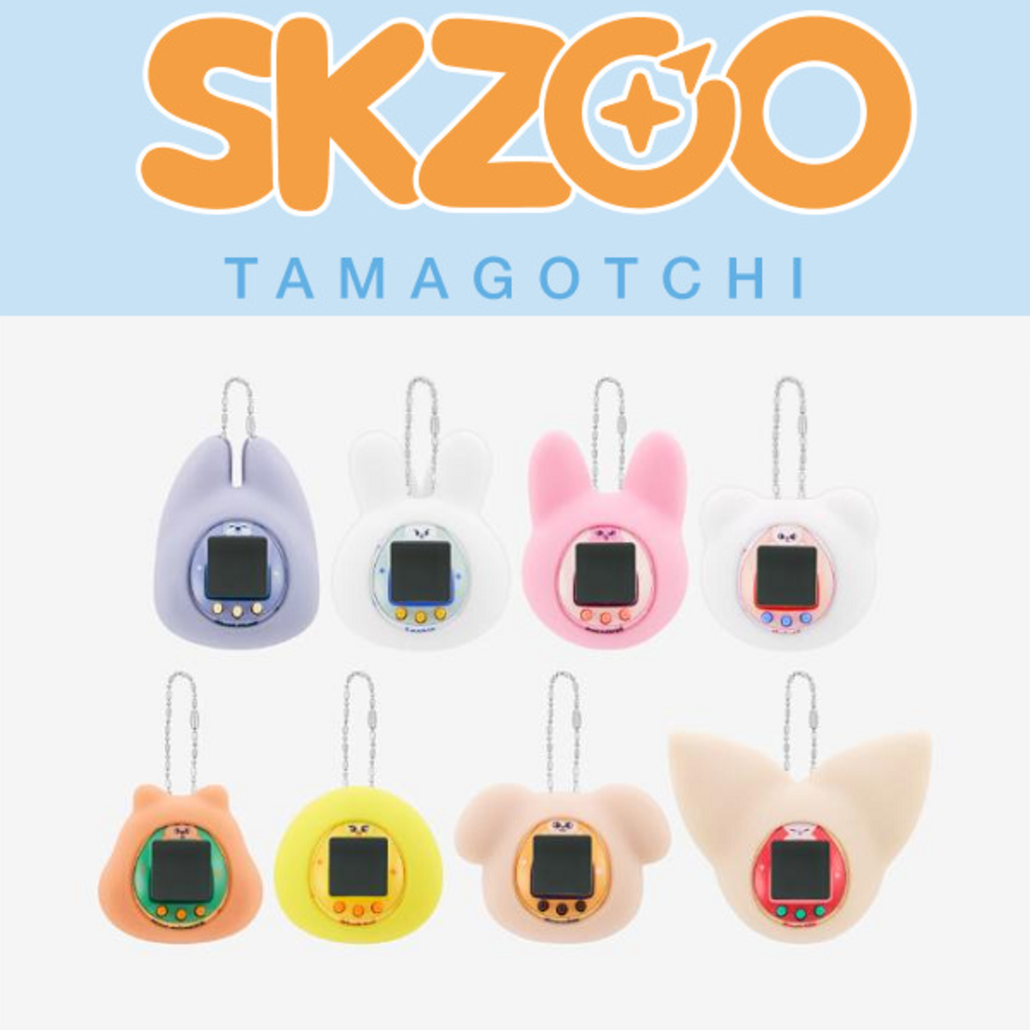 STRAY KIDS (스트레이 키즈) - SKZOO [TAMAGOTCHI & CASE SET