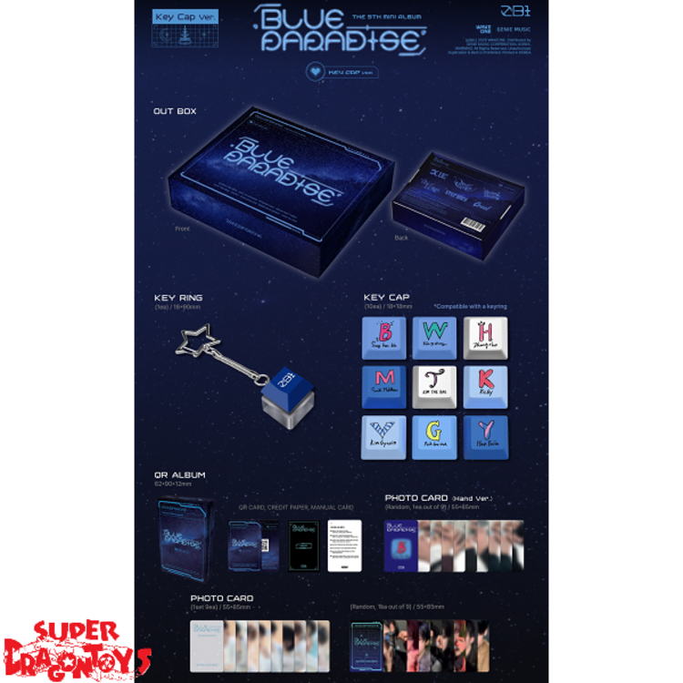 ZEROBASEONE (제로베이스원) - BLUE PARADISE - [KEY CAP VER.] - 5TH MINI ALBUM