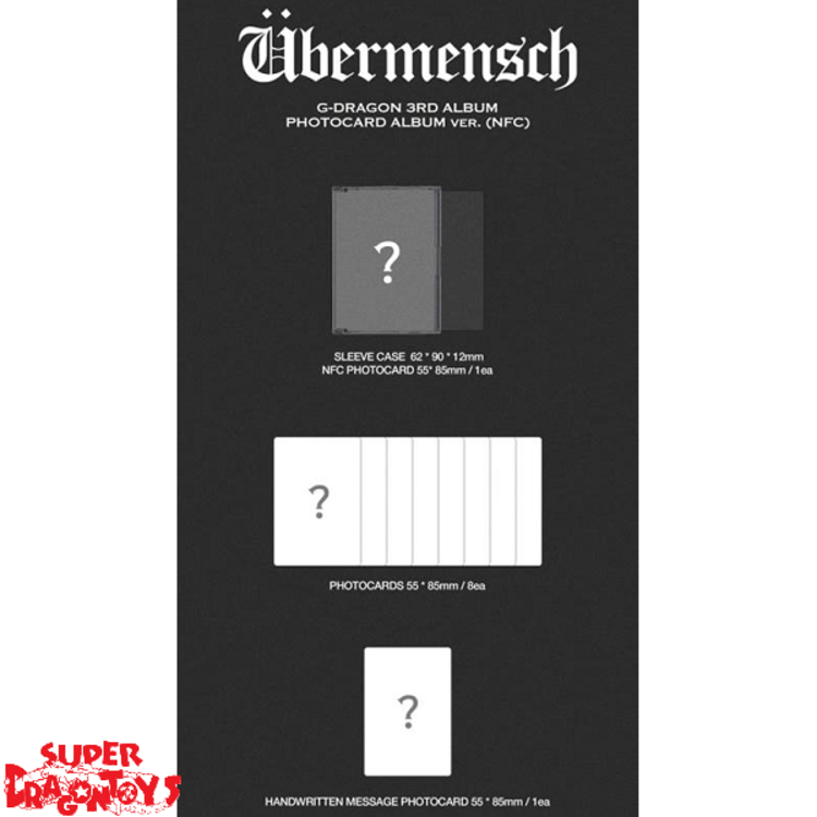 G-DRAGON (지드래곤) - UBERMENSCH - [PHOTOCARD ALBUM VER. (NFC)] - 3RD ALBUM