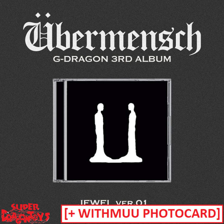 G-DRAGON (지드래곤) - UBERMENSCH - [JEWEL VER.] - 3RD ALBUM + [WITHMUU PHOTOCARD]