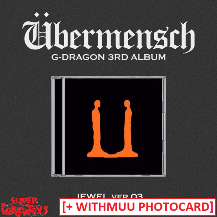 G-DRAGON (지드래곤) - UBERMENSCH - [JEWEL VER.] - 3RD ALBUM + [WITHMUU PHOTOCARD]