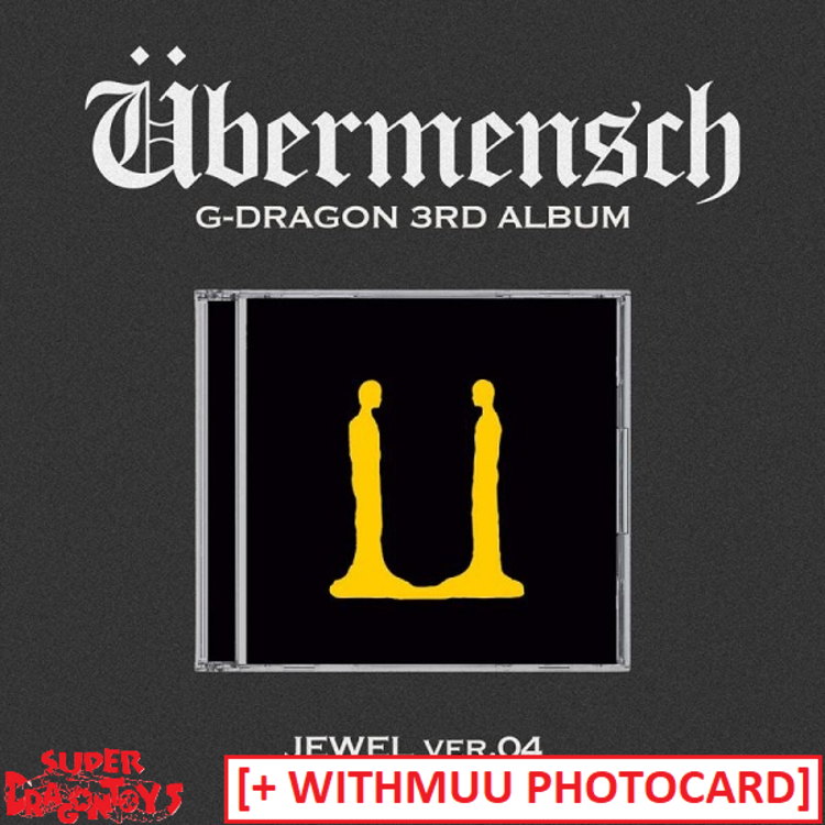 G-DRAGON (지드래곤) - UBERMENSCH - [JEWEL VER.] - 3RD ALBUM + [WITHMUU PHOTOCARD]