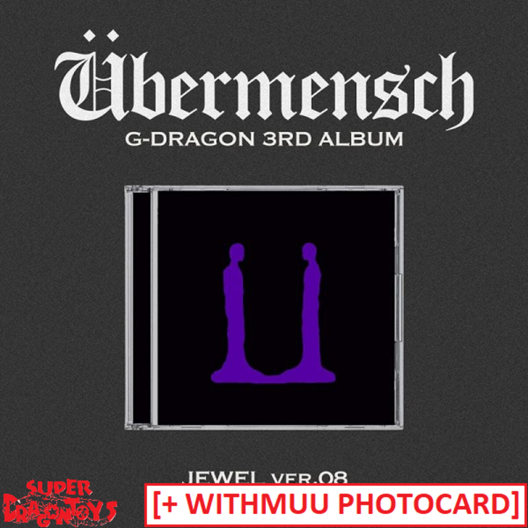 G-DRAGON (지드래곤) - UBERMENSCH - [JEWEL VER.] - 3RD ALBUM + [WITHMUU PHOTOCARD]