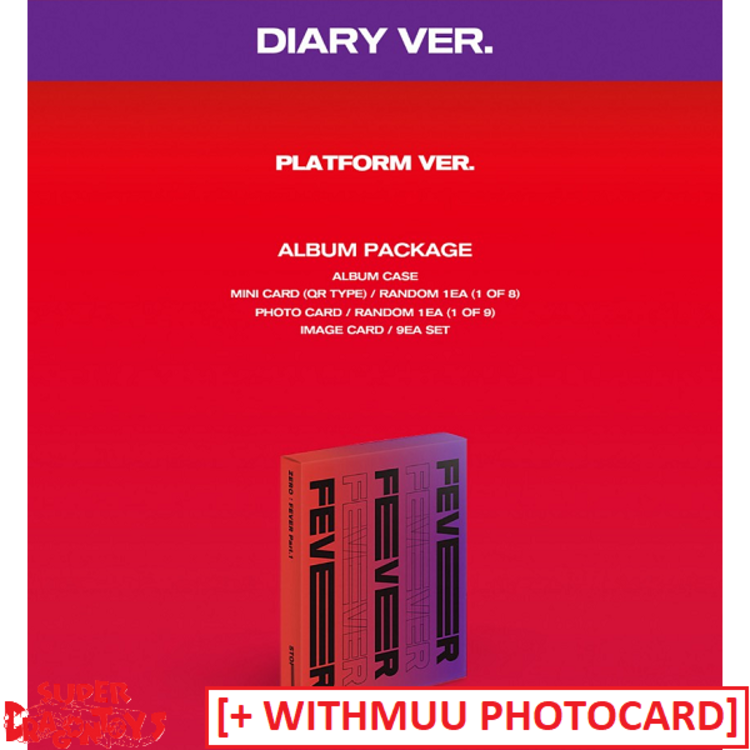 ATEEZ (에이티즈) - ZERO : FEVER [PART.1] - [PLATFORM VER.] - MINI ALBUM + [WITHMUU PHOTOCARD]