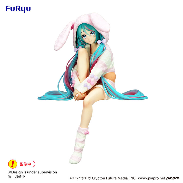 FURYU VOCALOID - HATSUNE MIKU [RABBIT EAR HOOD PAJAMA VER.] - "NOODLE STOPPER" FIGURE