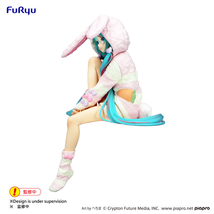FURYU VOCALOID - HATSUNE MIKU [RABBIT EAR HOOD PAJAMA VER.] - "NOODLE STOPPER" FIGURE