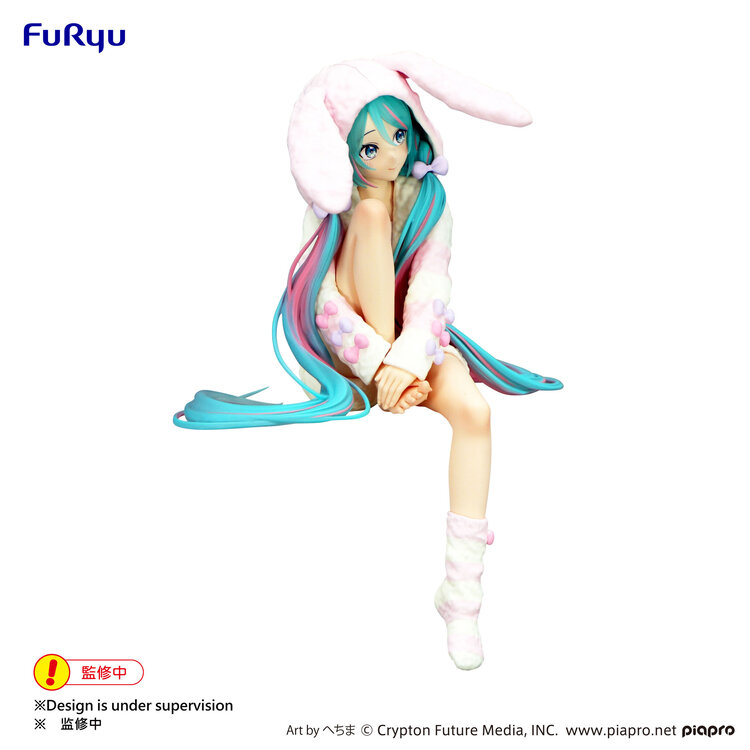 FURYU VOCALOID - HATSUNE MIKU [RABBIT EAR HOOD PAJAMA VER.] - "NOODLE STOPPER" FIGURE