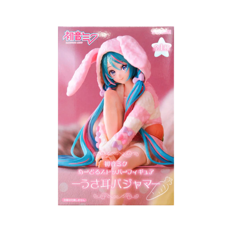 FURYU VOCALOID - HATSUNE MIKU [RABBIT EAR HOOD PAJAMA VER.] - "NOODLE STOPPER" FIGURE
