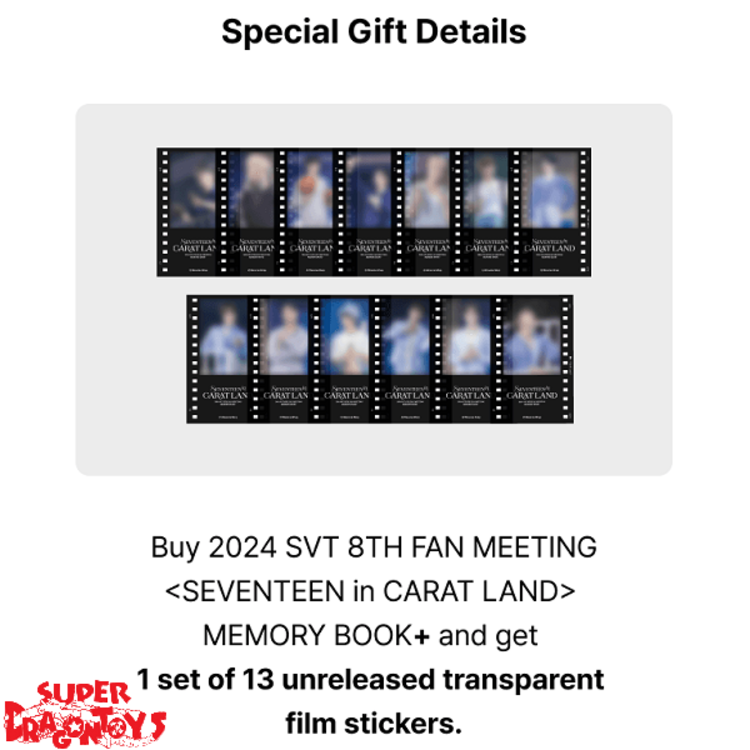 SEVENTEEN (세븐틴) - 2024 SVT 8TH FAN MEETING [SEVENTEEN IN CARAT LAND] MEMORY BOOK+ + [WEVERSE GIFT]