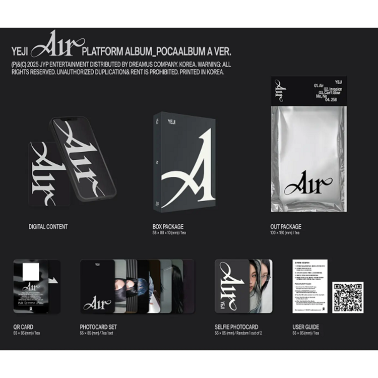 YEJI (예지) [ITZY] - AIR - [POCA ALBUM] - 1ST ALBUM