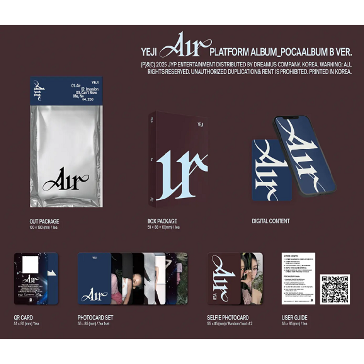 YEJI (예지) [ITZY] - AIR - [POCA ALBUM] - 1ST ALBUM