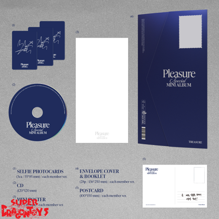 TREASURE (트레저) - PLEASURE - [BLUE VER. / MEMBER] - SPECIAL MINI ALBUM